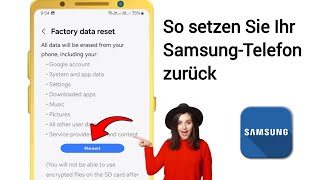 So setzen Sie ein SamsungTelefon auf die Werkseinstellungen zurück  SamsungHandy zurücksetzen [upl. by Zabrine780]