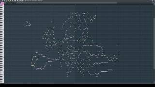 Musical Map of Europe Midi Art [upl. by Kristo]