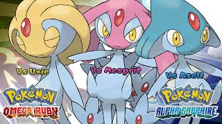 Pokémon Omega Ruby amp Alpha Sapphire  Uxie Mesprit amp Azelf Battle Music HQ [upl. by Dryden137]