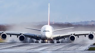 100 LANDINGS amp TAKEOFFs in 60 MINUTES  Airbus A380 Boeing 747  4K [upl. by Lathrop519]