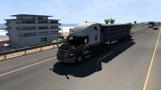 Plataforma  Canalizaciones de hierro 20t  Freightliner Cascadia  American Truck Simulator ats [upl. by Longan]