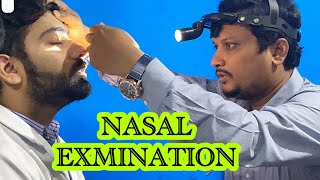 Nasal Examination  Nose Examination  Anterior and posterior Rhinoscopy Bangla [upl. by Cleo]