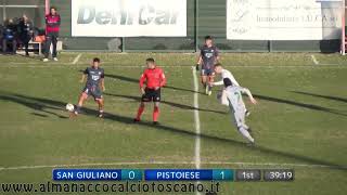 Serie D Girone D SGiuliano CityPistoiese 12 [upl. by Arraek825]