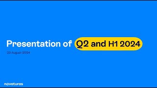 Novaturas Investor Conference H1 FY 2024 [upl. by Andree]