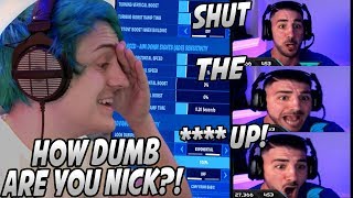 Ninja amp NickMercs Get Into An INTENSE FIGHT Over quotAim Assistquot In Fortnite NINJASHYPER Is BACK [upl. by Atiuqes748]