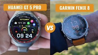 Garmin Fenix 8 VS Huawei GT 5 Pro [upl. by Zwiebel362]