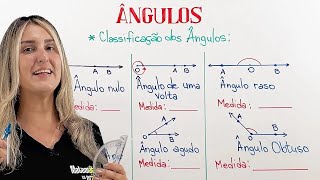 ÂNGULOS CLASSIFICAÇÃO E TIPOS DE ÂNGULOS [upl. by Rima386]