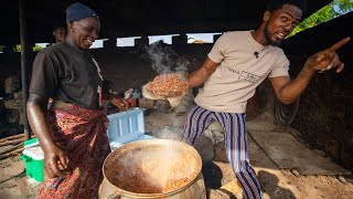 Waakye Ghanas Famous Delicacy  Running Food Business in Africa  African Food Recipes [upl. by Herold]