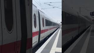 ICE 2 mit offener Bugklappe fährt aus RibnitzDamgarten West Richtung Stralsund bahn trainspotting [upl. by Ocana489]