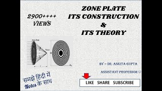 zone plate its construction and theory [upl. by Enrico503]