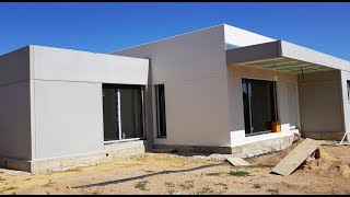 Vivienda Personalizada en Hormigón Gris y Blanco en planta baja [upl. by Lebasile]