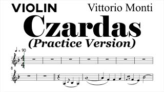 Czardas Violin Sheet Music Backing Track Play Along Partitura [upl. by Elana]