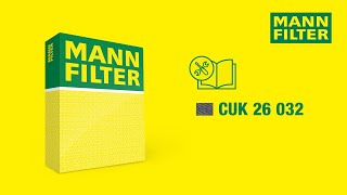 How to change a cabin air filter by MANNFILTER  CUK 26 032 [upl. by Akapol407]