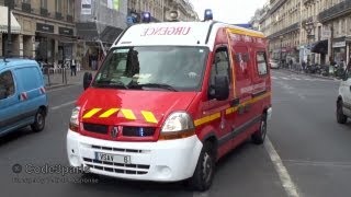 BSPP VSAV 6  CS Saint Honoré  Paris Fire Dept Ambulance [upl. by Osithe]