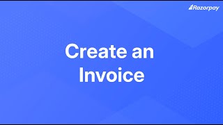 Create an invoice [upl. by Wolfy]