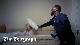 Care workers caught by hidden camera abusing elderly woman with dementia [upl. by Epoillac876]