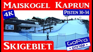 MAISKOGEL Skigebiet KAPRUN  ZELL AM SEE Pisten 3034 GoPro ONRIDE [upl. by Anika41]