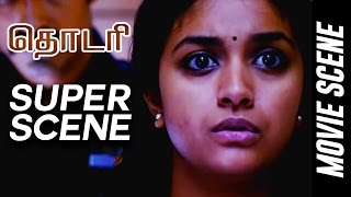 Thodari  Super Scene  Dhanush  Keerthy Suresh  DImman [upl. by Eemiaj]