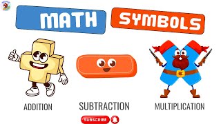 Math Symbols Explained for Kids  Number Addition  Number subtraction [upl. by Nira875]