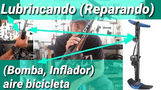 TRUCO lubricar inflador Bomba aire para bicicleta mtb bicicleta btt [upl. by Maziar]