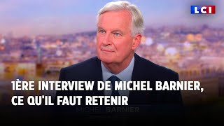 Première interview de Michel Barnier en tant que Premier ministre ce quil faut retenir [upl. by Laud]