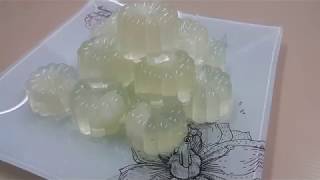 Longan Konnyaku Jelly ● Homemade Recipe Simple amp Easy [upl. by Icnan437]