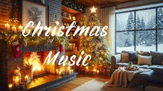 Christmas Ambiance Cozy Living Room with Tree Fireplace amp Snowfall [upl. by Yokoyama826]