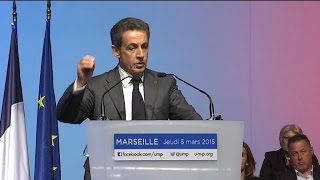 Manuel Valls et Nicolas Sarkozy saffrontent à distance lors de meetings [upl. by Euqnomod698]