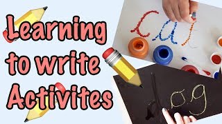 Learning to Write  Early Writing Activities [upl. by Ayam]