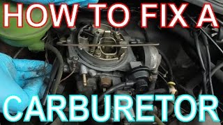 How to Fix a Carburetor High Revving CarbEngine VW Golf Mk2 [upl. by Alliuqal753]