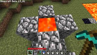 Building A Portal Tutorial  Minecraft [upl. by Steffin]