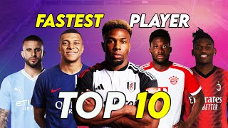 Top 10 Fastest Football Player 2024  HD [upl. by Gratianna]