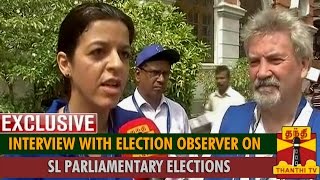 Exclusive Interview with Election Observer on Sri Lankan Parliamentary Elections  Thanthi TV [upl. by Lachus]