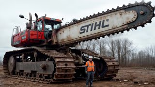 Extreme Chainsaw Machines  The Most Dangerous and Fastest TreeCutting Equipment 2 [upl. by Fletcher311]