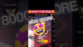 KYA BR ME 8000 SCORE HOGA 🤩 😱 Free Fire MAX gjvishnu999 freefire shorts viralvideo [upl. by Mixam]