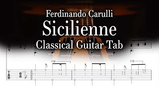 Ferdinando Carulli  Sicilienne  Tab [upl. by Natsirk]