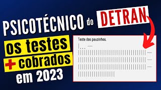 PSICOTECNICO DETRAN 2023 – Exame psicológico do DETRAN  Teste Psicológico CNH Detran [upl. by Aivatnahs854]