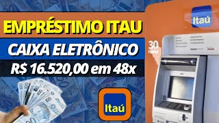 Como Simular e Contratar o Empréstimo Itaú no Caixa Eletrônico  Emprestimo Itau Simulação R 16520 [upl. by Ailec]