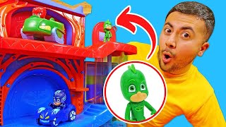 Pijamaskeliler oyun videoları Romeo PJ Masks oyuncaklarını klonlaştırıyor Çocuk oyunları [upl. by Ecnarret]