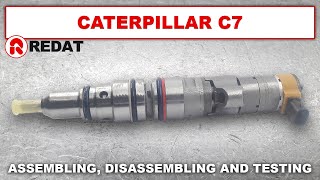 Caterpillar C7 disassembling reassembling and testing [upl. by Erdnaek]