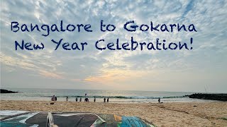 Bangalore to Gokarna Road Trip  2 days New Year celebration at Gokarna Beach [upl. by Akehsyt247]