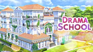 DRAMA SCHOOL  Sims 4 Speed Build [upl. by Decamp473]