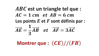 Exercice4  Montrer que deux droites sont parallèles  Vecteurs et translation  3eme année Collège [upl. by Yenreit]