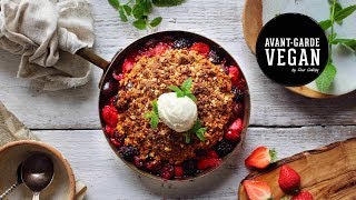 SUMMER BERRY CRUMBLE  avantgardevegan by Gaz Oakley [upl. by Handy]