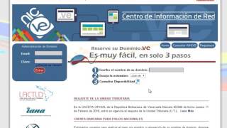 Registrar Nombre de Dominio en Conatel [upl. by O'Donnell]
