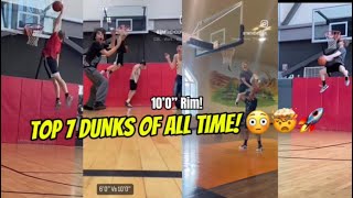 TOP 7 DUNKS OF ALL TIME  TimTheHooper 🏀🤯🔥 [upl. by Tlevesor485]