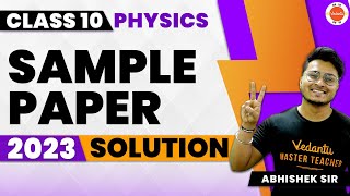 CBSE Class 10 Physics Sample Paper 2023 Solution  CBSE 10th Class Board Exam Sample Paper Answers [upl. by Nobie]