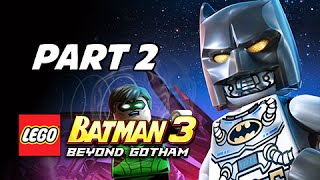 Lego Batman 3 Beyond Gotham Walkthrough Part 2  Space Suits You Sir Lets Play Commentary [upl. by Llerral424]