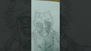 Drawing stone hashira  kokoshibo  sukuna  goku [upl. by Oyr]