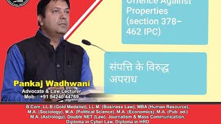 Crime against property section 378462 IPC संपत्ति के विरुद्ध अपराध [upl. by Kaufman]